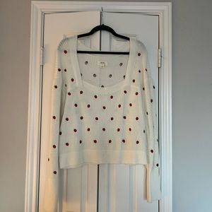 Maeve Anthropologie Strawberry Sweater 🍓